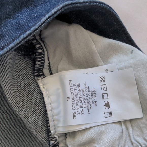 DC Jeans dark blue bootcut with velvet decals size 18 - Picture 6 of 10